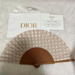 新品　Dior 扇子　ハンディファン　ノベルティ　ディオール　うちわ