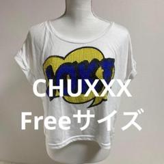 CHU XXX JOKEプリントルーズフィットTシャツカジュアル(0602)