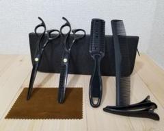 新品 散髪 ヘアカット ハサミ すきばさみ 高品質ステンレス 収納ケース付き