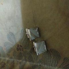 シルバー 三角形 カフリンクス