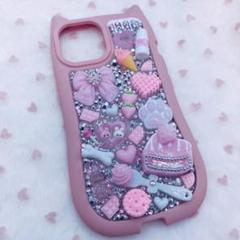iPhoneデコケース ハンドメイド 平成女児デコケース