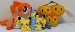 【4個】ポケモンぬいぐるみ　ピカチュウ②、シャリタツ、ミツハニー