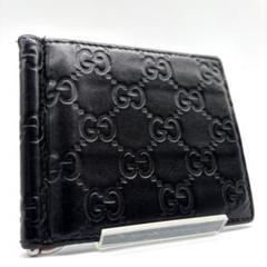 ★激レア・極美品★GUCCI グッチ クロコ型押し マネークリップ ブラック GUCCI グッチ マネークリップ クロコ ブラック シルバー メンズ