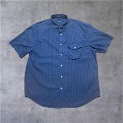 old GAP ギャップ　90s 半袖シャツ　ギンガムチェック　ユニセックス 90s OLD GAP 半袖 短丈 ギンガムチェックシャツ city box - メルカリ