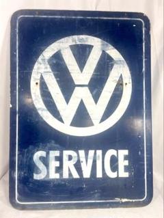 N*.様 【レトロ】Volkswagen SERVICE 金属製 看板 N*.様 【レトロ】Volkswagen SERVICE 金属製 看板