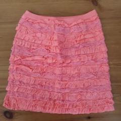 女の子 GapKids フリルピンクスカート 130cm