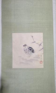 田中案山子　鶉の図　ウズラ　花鳥画　掛け軸　書画、骨董品、美術品 m51767868172_1.jpg?1702573452