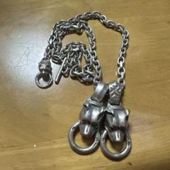 美品！レア！ ビルウォールレザー ラージ ドッグ ヘッド リング SV925 pn879ac.jpg