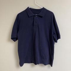 MHL. 日本製 コットンワイド ポロシャツ ネイビー マーガレット