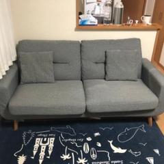 ニトリ 3人掛け用ソファ グレー 送料込