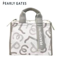 ○★訳有り新品未使用　PEARLY GATES　モヤモヤ柄 カートバッグ　白 ○☆訳有り新品未使用 PEARLY GATES モヤモヤ柄 カートバッグ 白