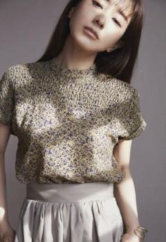 CLANE×田中みな実コラボ 花柄ブラウス CIRCLE FLOWER TOPS