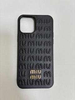 ミュウミュウ 5ZH138 iPhone12/12proケース チェーン付きΩ