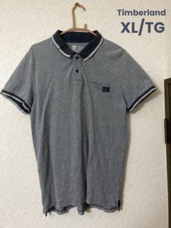 TIMBERLAND グレー ポロシャツ XL ストライプ襟のサムネイル