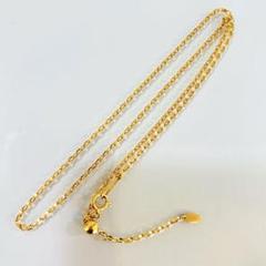 K18 YG アズキ　チェーン　ネックレス　46cm 4.6g 18金　美品