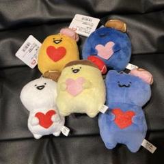 【新品】お文具といっしょ ぬいぐるみ ボールチェーン付きハートショコラ 5点 お文具といっしょ ボールチェーン付きハートショコラぬいぐるみ