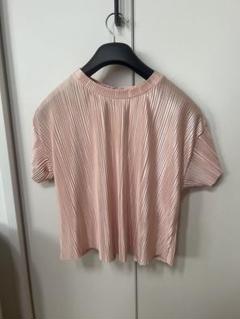 Bershka プリーツ半袖シャツ Sサイズ ピンク