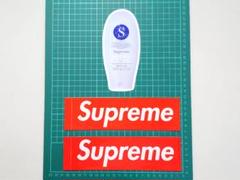 シュプリーム ステッカー 3枚セット SUPER CREAM ボックスロゴレッド