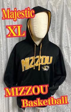 MIZZOU Majestic マジェスティック パーカー チームウエア　Basketball 黒　XL MIZZOU Majestic パーカー チーム Basketball XL - メルカリ