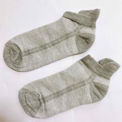 メンズ　靴下　ソックス　短いサイズ　26.5 グレー