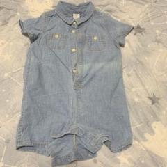 babyGap デニムブルー 半袖ロンパース
