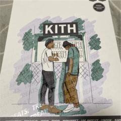 kith treats 限定ロンT ブルー Mサイズ