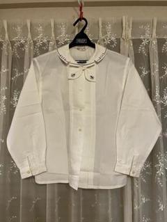 ELLE ボウタイ付きホワイトシャツ