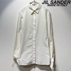 希少 JIL SANDER 上質 コットン スキッパー デザイン シャツ 36