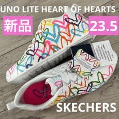 ほぼ新品 SKECHERS カラフルハート スニーカー 24cm 限定モデル♡SKECHERS ハート柄スニーカー Goldcrownコラボ