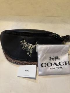 【新品未使用】恐竜刺繍 ボディバッグ　COACH