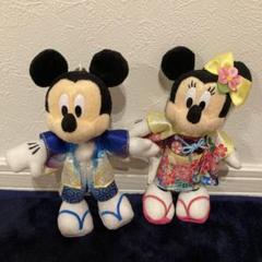 ディズニー　ぬいぐるみバッジ　ぬいば　お正月　ミッキー　ミニー ディズニー 2025年 お正月 ぬいぐるみバッジ ミッキー＆ミニー 2