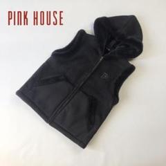 PINK HOUSE ボアベスト ブラック *ee198