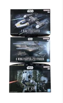 【新品】スター・ウォーズ プラモデル　3種　ＡＴ-ＳＴ、Uウイング、Yウイング 新品】スター・ウォーズ プラモデル 3種 AT-ST、Uウイング