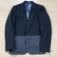 【未使用に近い】ポールスミスロンドン　テーラードジャケット　ウール　ネイビー　M Paul Smith チェック 柄 ウール テーラードジャケット 紺