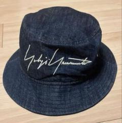 美品!!ヨウジヤマモト　ニューエラ　コラボ　デニム　濃紺　バケットハット　M-L 美品!!ヨウジヤマモト ニューエラ コラボ デニム 濃紺 バケット