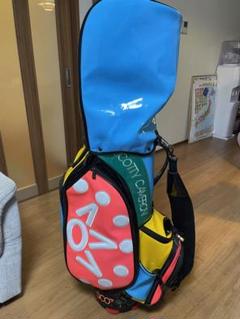 目立つエナメル‼︎スコッティキャメロン キャディバッグ タイトリストビッグロゴ刺繍 目立つエナメル‼︎スコッティキャメロン キャディバッグ