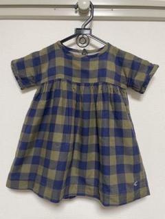 PETIT BATEAU プチバトー⭐︎チェック柄ワンピース⭐︎18m（81㎝）