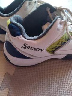 Srixon テニスシューズ ホワイト/ネイビー/イエロー