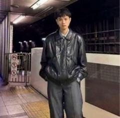 90s レザー　フライト　ジャケット sサイズ 深水光太 90s レザー フライト ジャケット sサイズ 深水光太