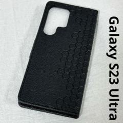 Galaxy S23 Ultra ケース スマホケース 手帳型 ギャラクシー 黒