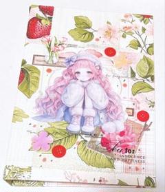 ※ファイルのみ おすそ分けファイル 女の子 コラージュ 紙モノ ピンク 苺