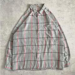 90's パーカー合わせも◎ 2XL 万能 チェックシャツ