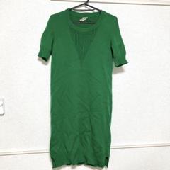 ☆エルメス HERMES ワンピース カシミア グリーン