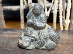 ♥陶製　とても古い　仏像　１　座像　仏様　仏壇　仏具　骨董 日本の仏像 - 骨董・古美術・アンティークの古好屋オンライン