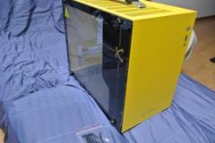 珍品?小型PCケース 黄色、イエロー M-ATX PCケースのみ