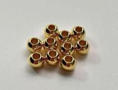 新品 日本製 K14金張り 全金ビーズ 10個セット ゴローズカスタムにオススメ
