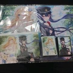 【25%OFF】 【未開封】ミッドナイトブルー 遊戯王 閃刀姫レイ&ロゼ プレイマット スリーブC - スリーブ