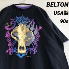 USA製 BELTON ベルトン スカル ヘッド プリント Tシャツ 90s