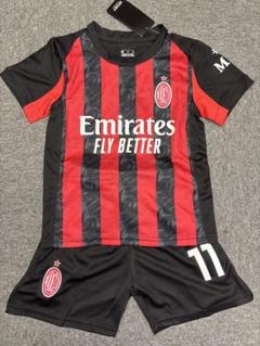 120cmACミラン イブラヒモビッチ　子供サッカーユニフォーム