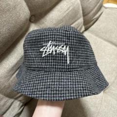 レア❗️ 新品未使用 STUSSY バケットハット チェック ステューシー STUSSY Headgear 帽子 ハット チェック ウール L